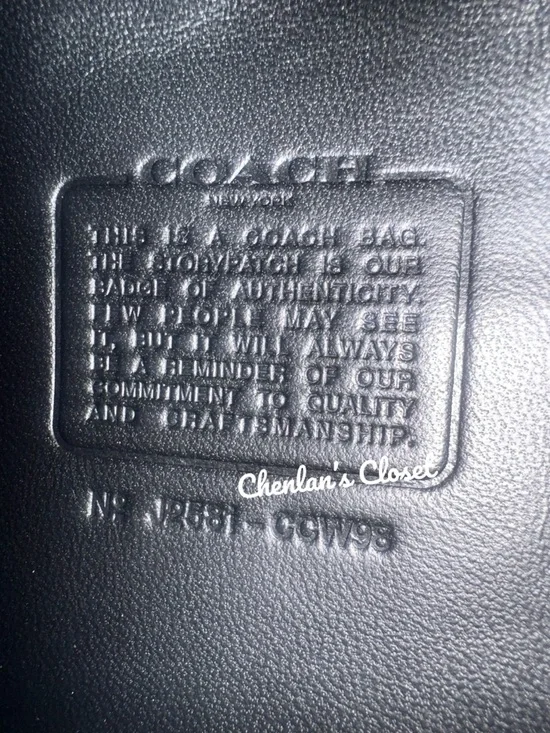 NWT Coach Tabby Shoulder Bag 26 with Pins Black Leather - Picture 14 of 15